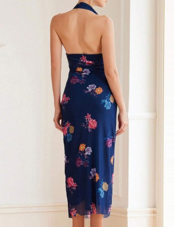 Rochie midi Shein Aveloria, bleumarin