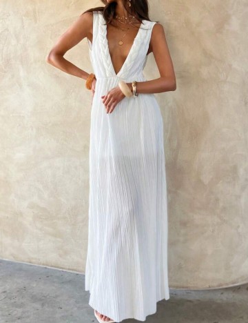 Rochie maxi Shein, alb