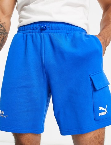 Pantaloni scurți Puma, albastru