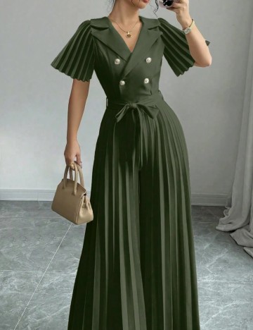 Salopetă lungă Shein, verde