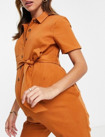 Salopetă lungă ASOS, cărămiziu