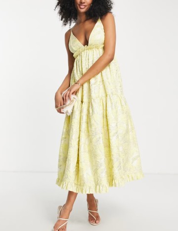 Rochie maxi ASOS, galben