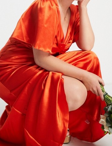 Rochie maxi Little Mistress, portocaliu