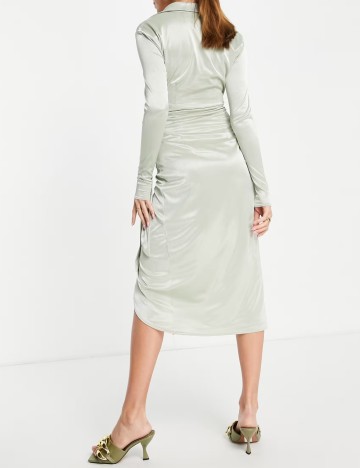 Rochie midi ASOS, verde