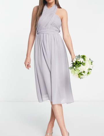 Rochie midi Little Mistress, gri