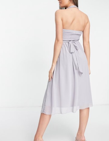 Rochie midi Little Mistress, gri