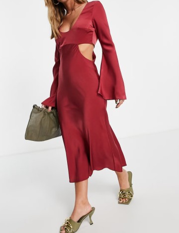 Rochie midi ASOS, roșu