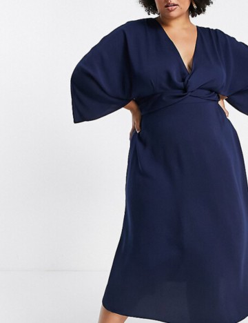 Rochie midi ASOS, albastru