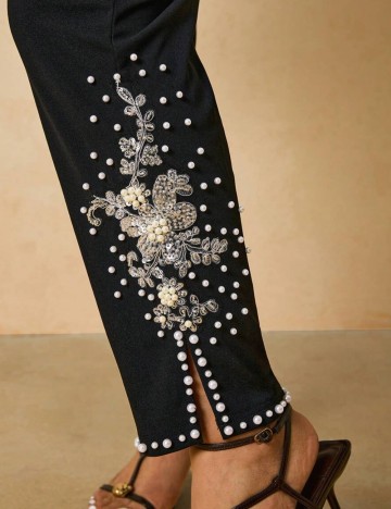 Pantaloni Shein Curve+, negru