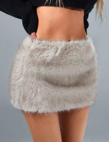 Fustă mini Shein, bej