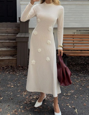 Rochie midi Shein, bej