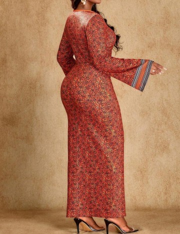 Rochie midi Shein, mix culori