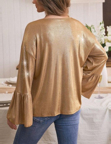Bluză Shein, auriu