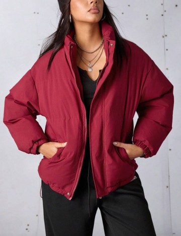 Geacă Shein, vișiniu