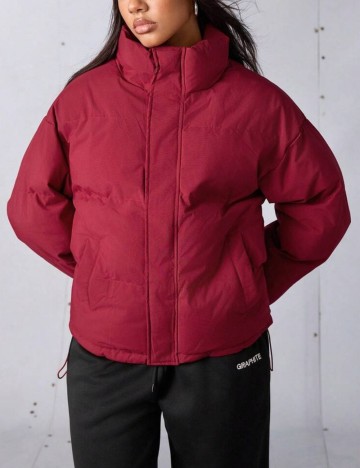 Geacă Shein, vișiniu