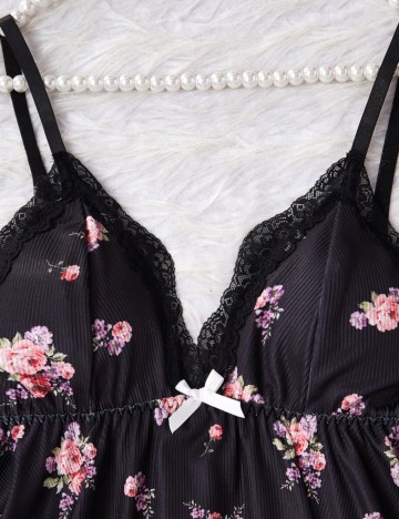 Maiou de pijama Shein, negru