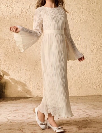 Rochie maxi Shein, crem