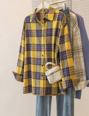 Cămașă Shein, galben