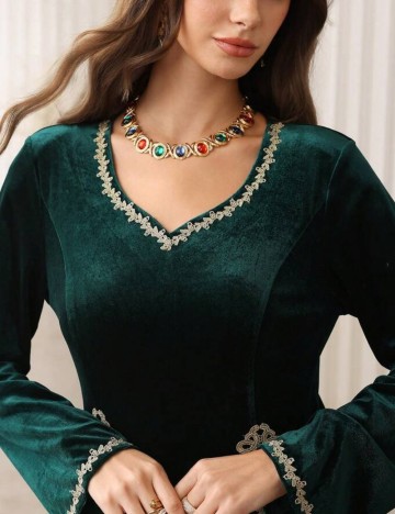 Rochie maxi Shein, verde