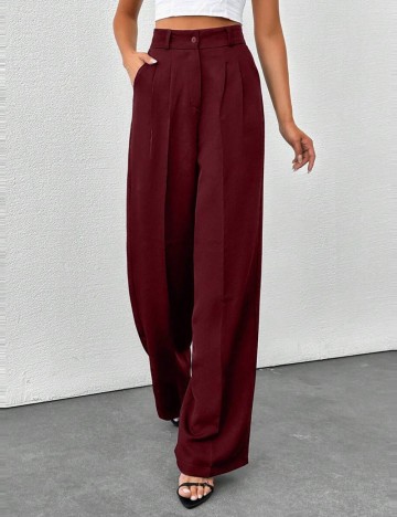 Pantaloni Shein, vișiniu