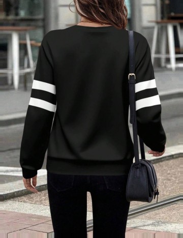 Bluză cu fermoar Shein, negru