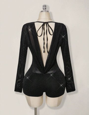 Salopetă scurtă Shein, negru