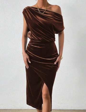 Rochie midi Shein, maro