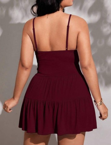 Rochie mini Shein Curve+, vișiniu