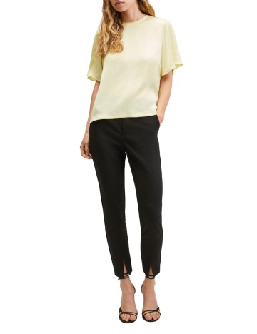 Cămașă cu m&acirc;necă scurtă Mango, galben