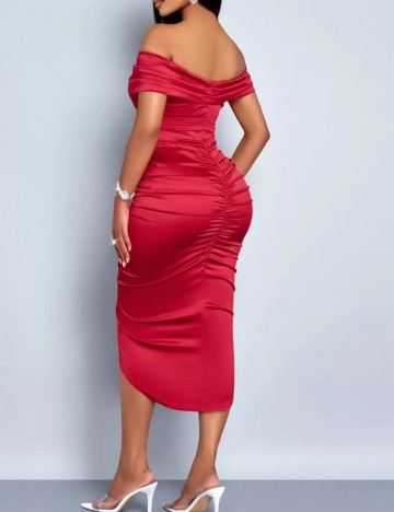 Rochie midi Shein, roșu