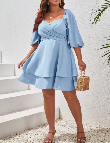 Rochie mini Shein Curve+, albastru