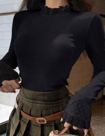 Bluză Shein DAZY, negru