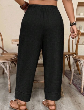 Pantaloni Shein Curve+, negru