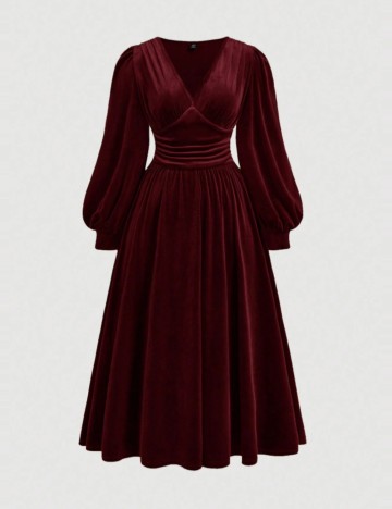 Rochie midi Shein Curve+, vișiniu