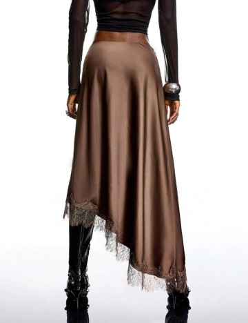 Fustă maxi Shein, maro