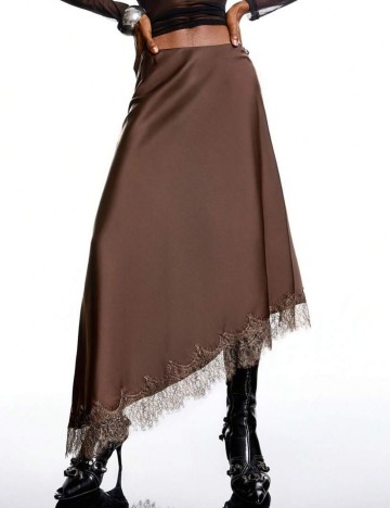 Fustă maxi Shein, maro
