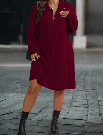 Rochie mini Shein Curve+, vișiniu