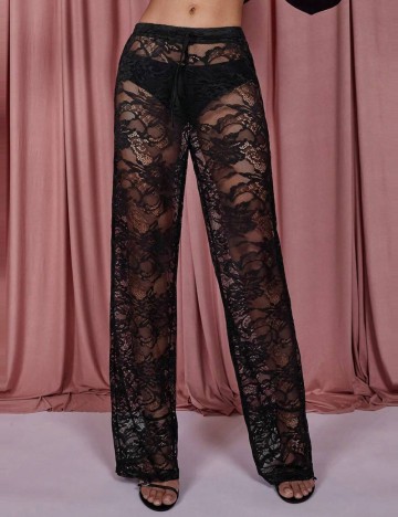 Pantaloni de plajă Shein, negru