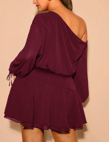 Rochie tip Body Shein Curve+, vișiniu