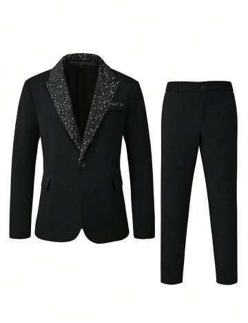 Costum Shein MANFINITY, negru