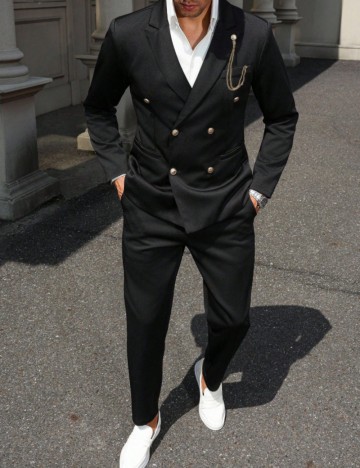 Costum Shein MANFINITY, negru