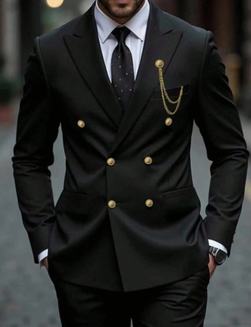 Costum Shein MANFINITY, negru