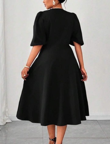 Rochie midi Shein Curve+, negru