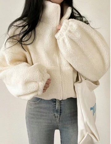 Jachetă Shein, crem