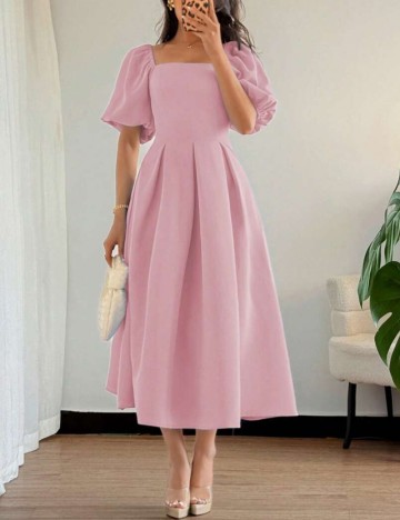 Rochie midi Shein, roz