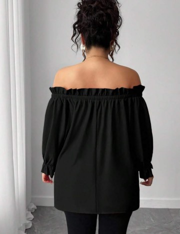 Cămașă Shein Curve+, negru