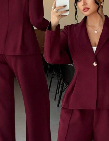 Compleu Shein Curve+, vișiniu