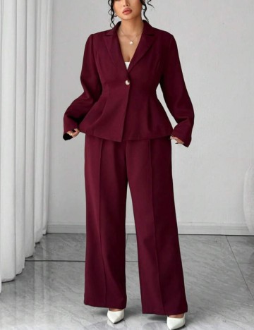 Compleu Shein Curve+, vișiniu