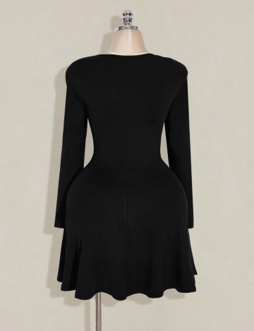 Rochie mini Shein Curve+, negru