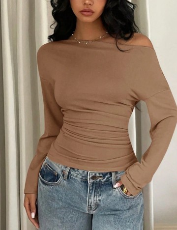 Bluză Shein, maro